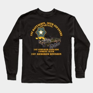 1st Bn 36th Infantry -  1st Stryker Bde Cbt Tm - 1st AR Div Long Sleeve T-Shirt